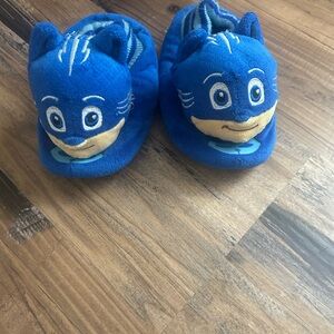 Blue Catboy Slippers for Kids